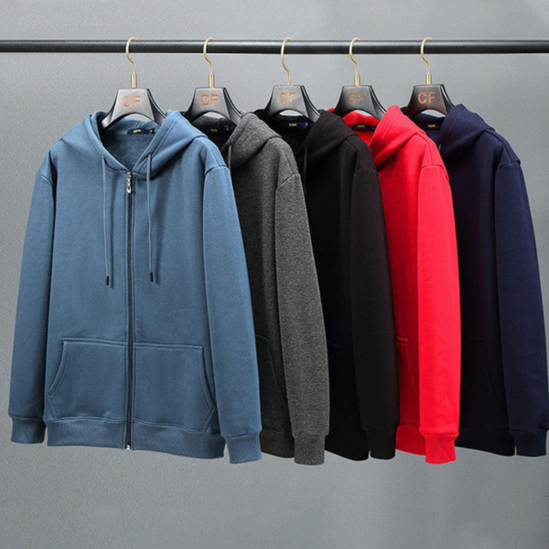 Kapuzenjacke Herren Sweat | Mit Reißverschluss
