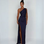 Selina | Ein Schulter Hochzeitsgast Kleid | Maxi