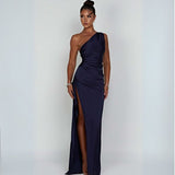 Selina | One-Shoulder Wedding Guest Dress | Maxi