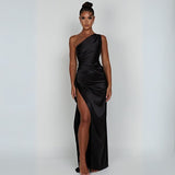 Selina | One-Shoulder Wedding Guest Dress | Maxi