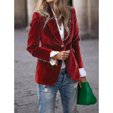 Women's Velvet Blazer | Casual