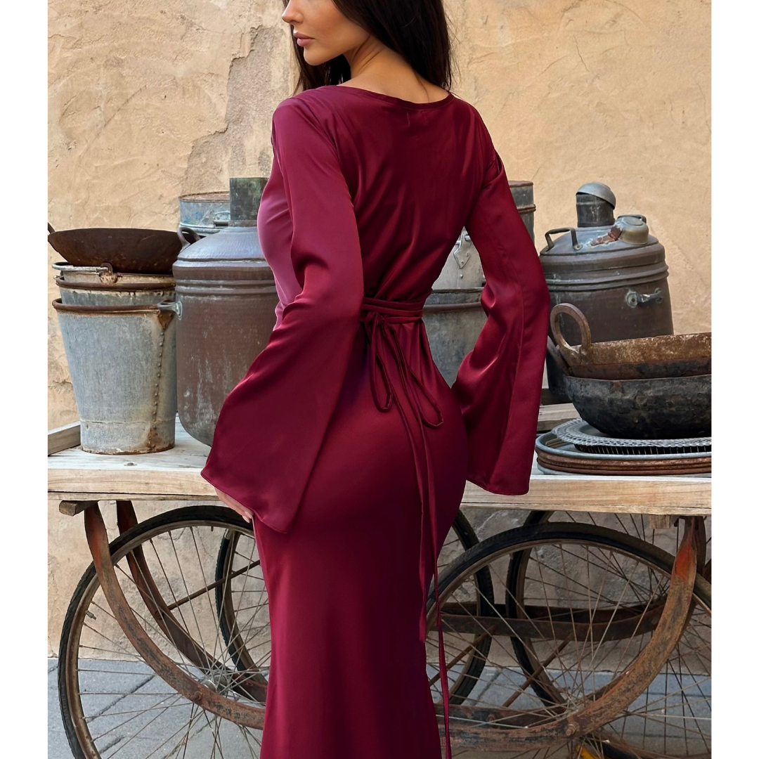 Long Sleeve Evening Dress | Maxi Dress