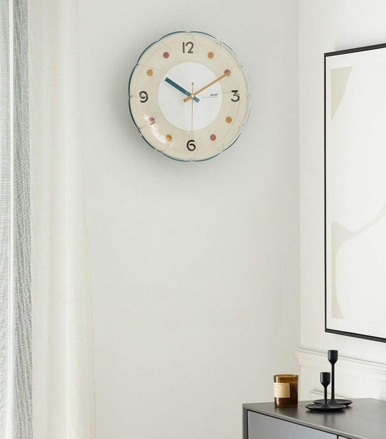 Bubbly Clock | Wohnzimmer Wanduhr Nordic Style