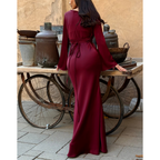 Long Sleeve Evening Dress | Maxi Dress