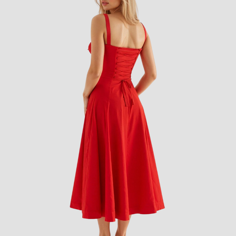 Amelie | Women's Corset Summer Dress | Midi