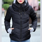 Damen Steppjacke mit Kapuze | Daunen