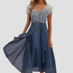 Alina | Damen Luftige Kleider | Maxi