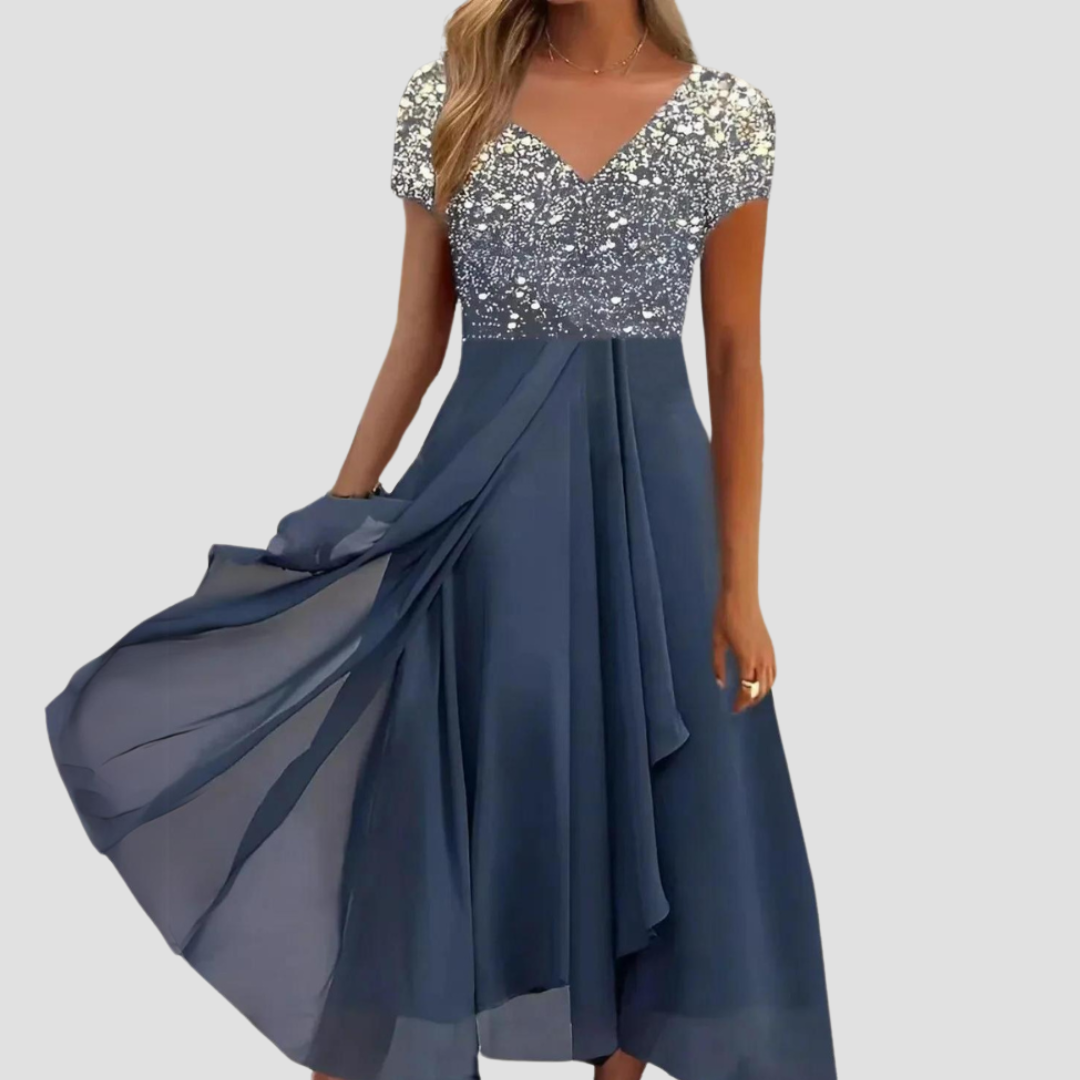 Alina | Damen Luftige Kleider | Maxi