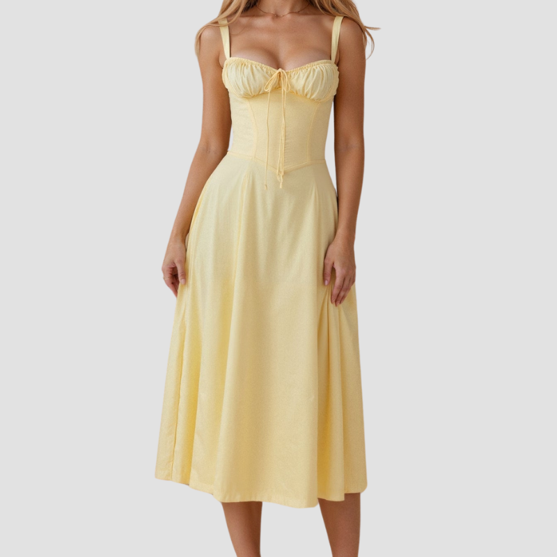 Amelie | Women's Corset Summer Dress | Midi