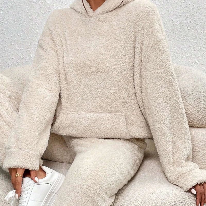 Damen Teddy Jogginganzug