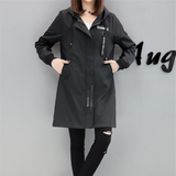 Women's windbreaker with hood