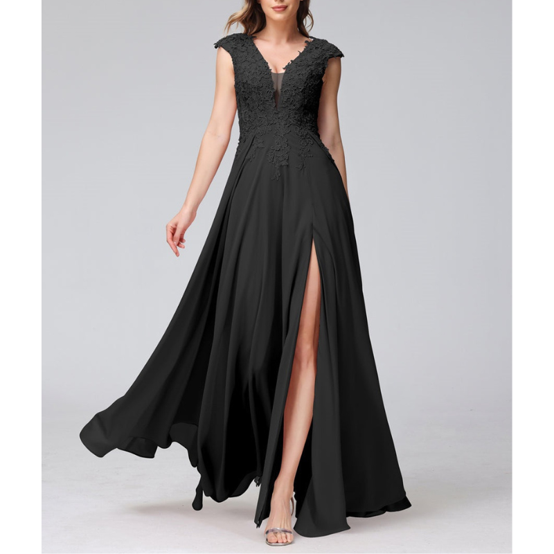 Damen A-Linie Hochzeitsgast Kleid | Maxi & Blumenmuster