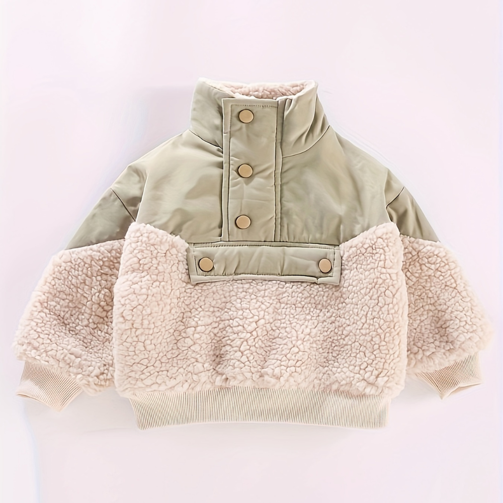 Kinder Winter Strickjacke | Dick & Mit Hohem Kragen