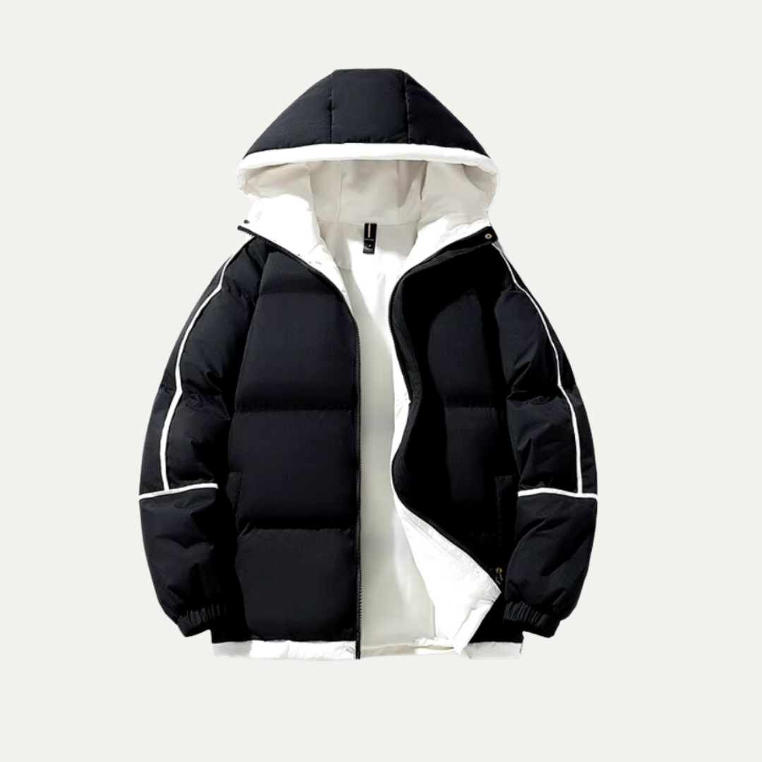 Men's Winter Jacket | Puffer Jacket with Hood & Luxury Style