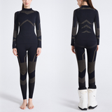 Damen Ski Thermounterwäsche | Baselayer mit Quarter Zip