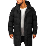 Men's Winter Jacket | Long Down Jacket with Hood