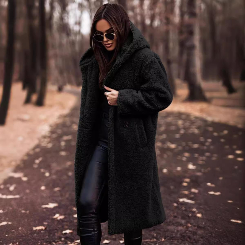Teddy Jacke Damen | Lange Mantel