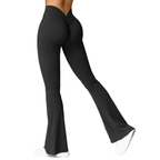 Damen Sportleggings | Flared mit Scrunch Detail