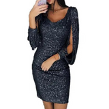Glitter Evening Dress | Mini