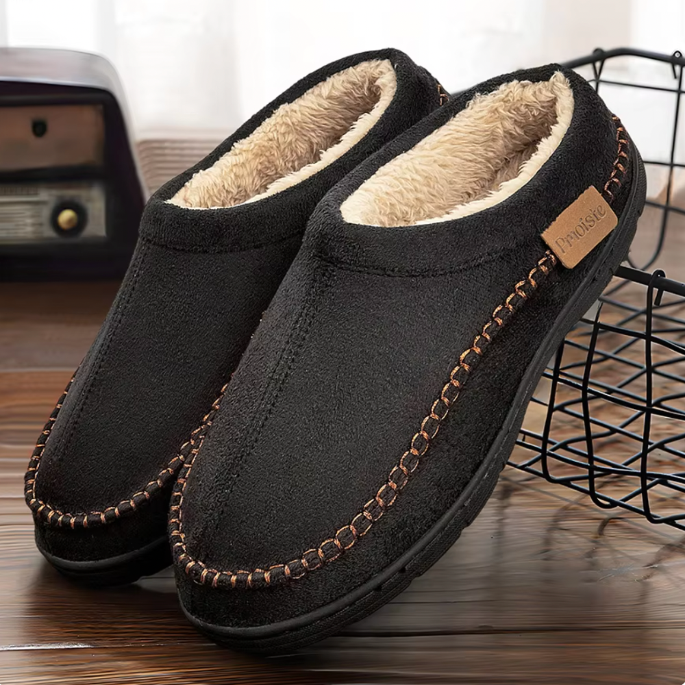 Herren Hausschuhe | Memory Foam Mit Warmem Futter & Rutschfest