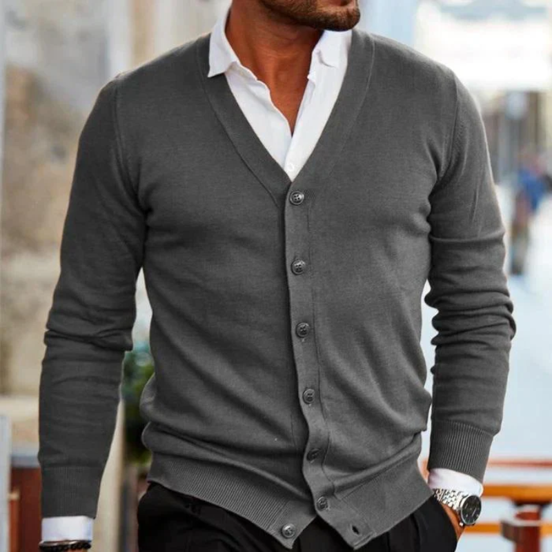 Herren Cardigan | V-Ausschnitt & Klassischer Schnitt