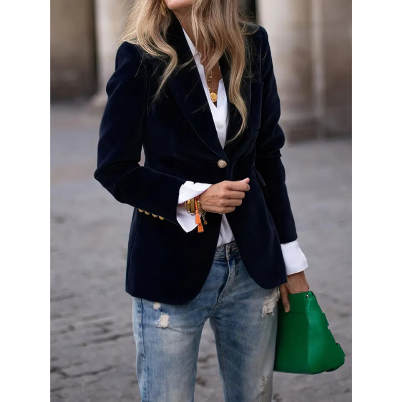 Damen Blazer Velvet | Casual