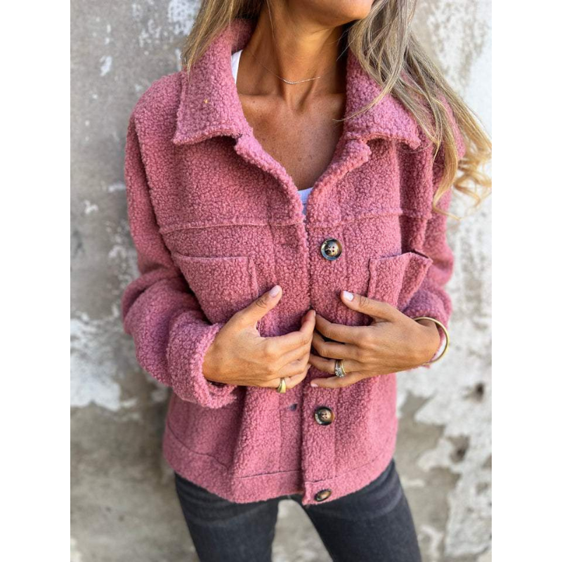 Damen Übergangsjacke | Plüsch & Mit Kragen