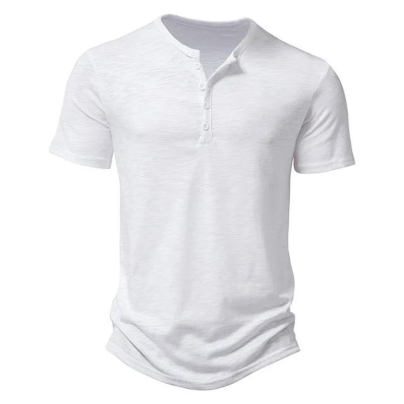 Henley | Herren-Polo - Henley-Kragen atmungsaktives Herren-T-Shirt