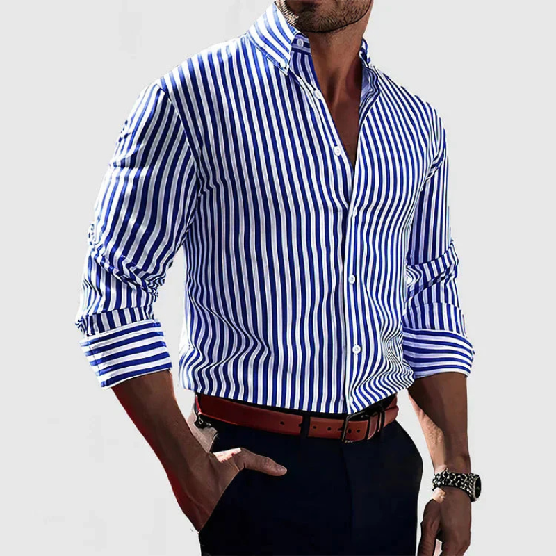 Herren Hemd Gestreift | Slim Fit