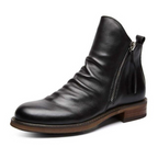 Herren Leder Stiefel | Casual mit Reißverschluss