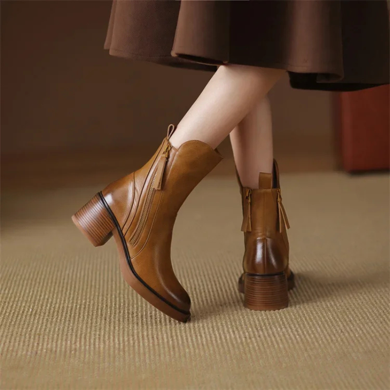 Ankle boots women | Leather look