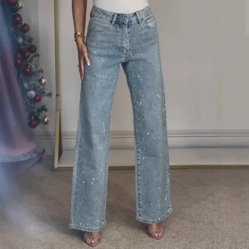 Damen Mom-Jeans | Funkelnder Stil & Lässig