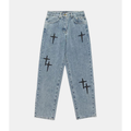 Men’s Loose Fit Jeans | Cross Design Y2K