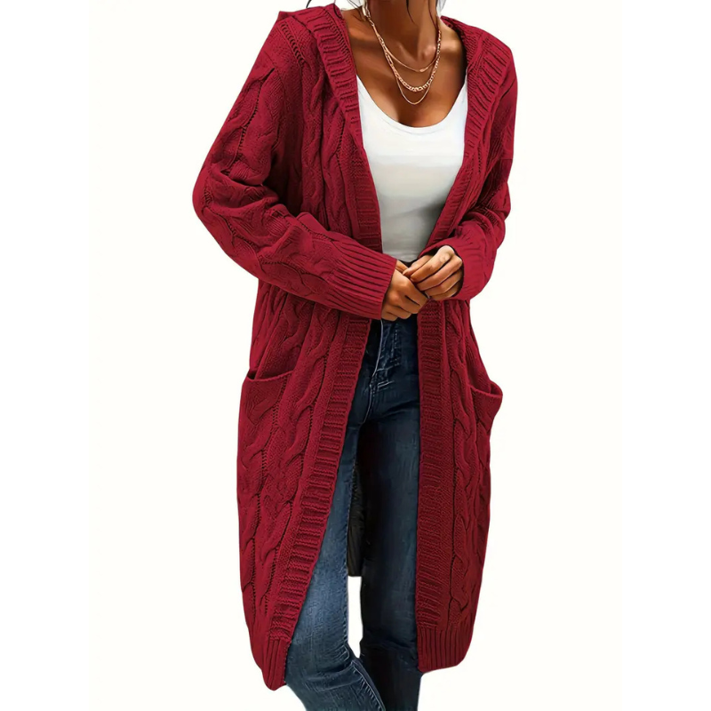 Damen Cardigan Lang | Strickjacke Mit Taschen
