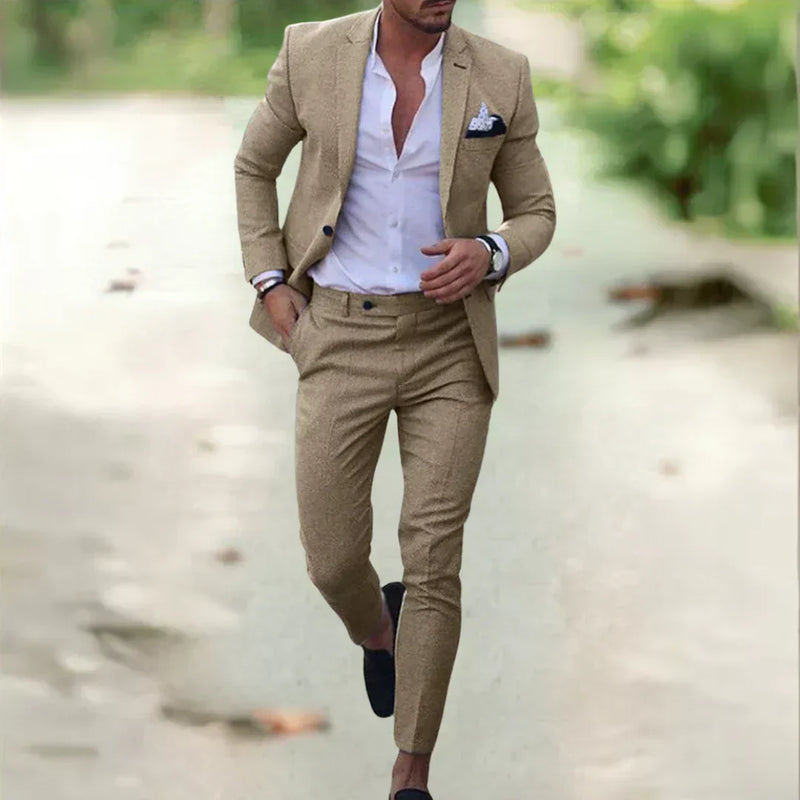 Nathan | Herren Sommer Anzug | Leinen stil