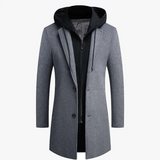 Men's Coat with Detachable Hood | Winter
