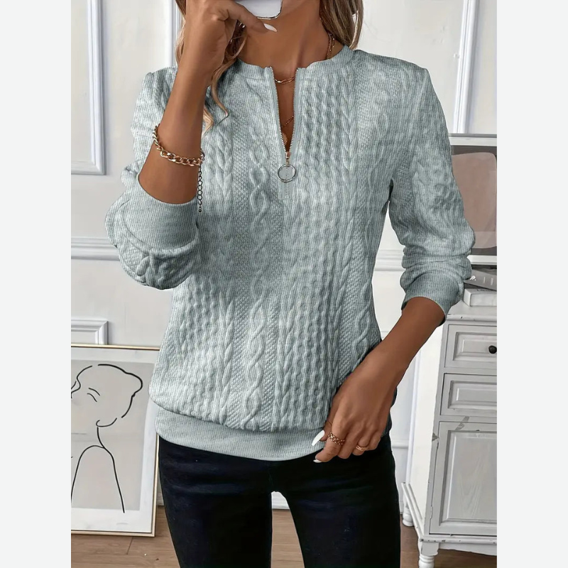 Pullover Damen | Mit Halbem Reißverschluss