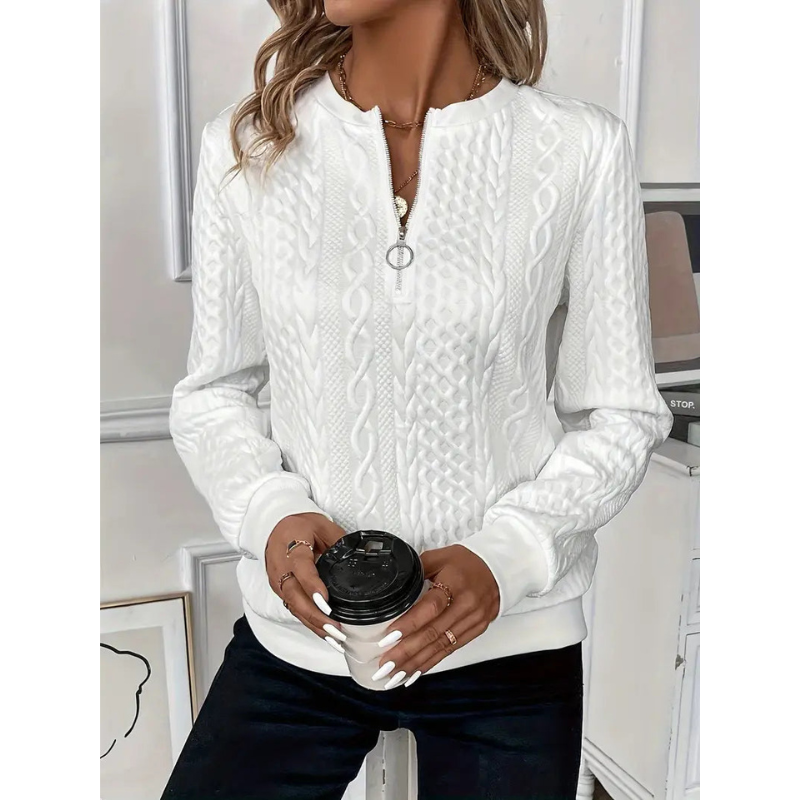 Damen Pullover | Strick | Mit Zipper