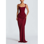 Kleid als Hochzeitsgast | Eckiger Ausschnitt
