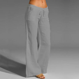 Yselle | Women's Lightweight Summer Trousers | Linen Look