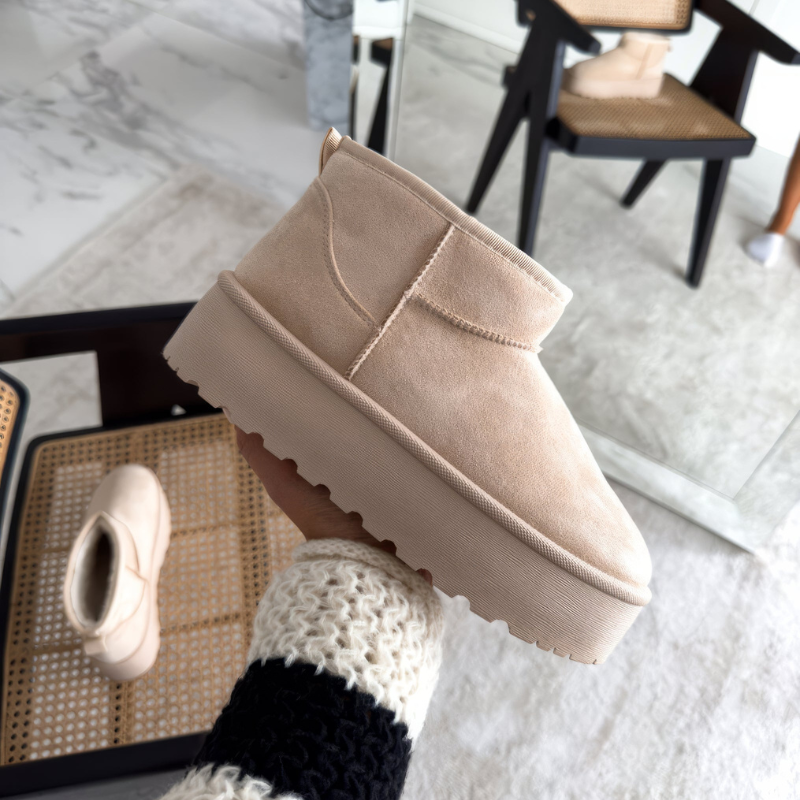 Damen Hausschuhe Stiefeletten | Warm & Gefüttert