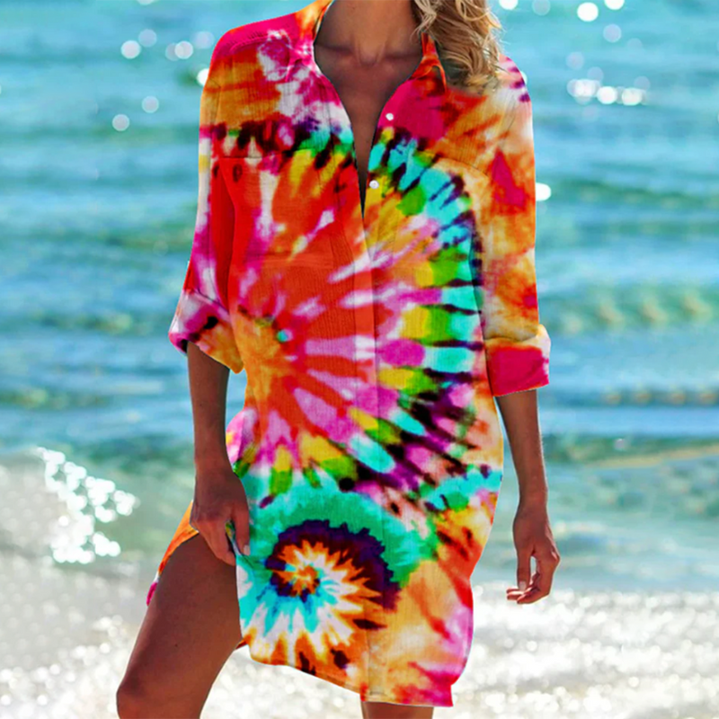 Liora | Damen Bluse Leichte - Strand
