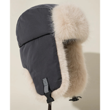 Unisex winter hat | With ear flaps & faux fur look