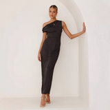 Coralie | One-Shoulder Wedding Guest Dress | Midi