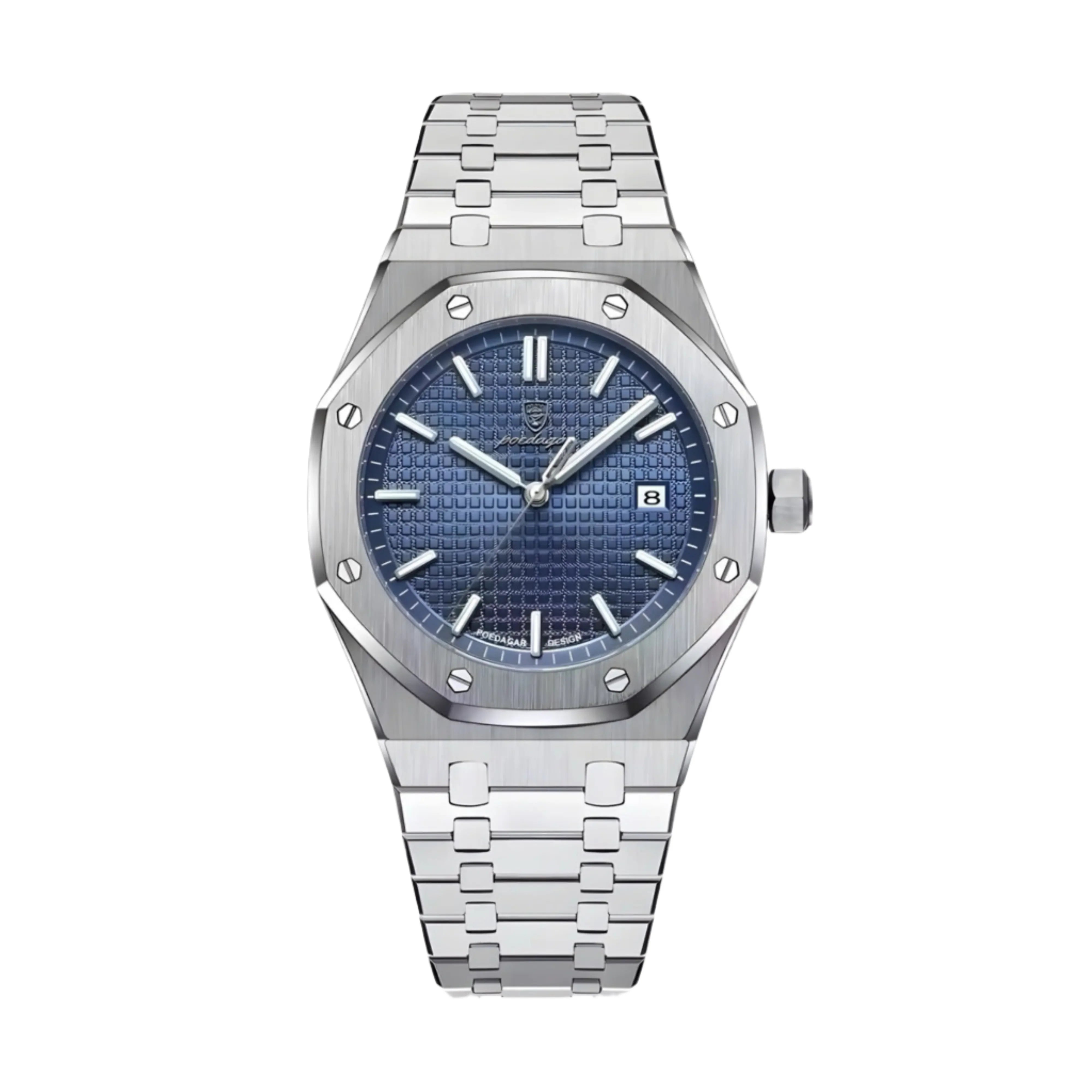 Klassische Herrenuhr | Silber und Edelstahl