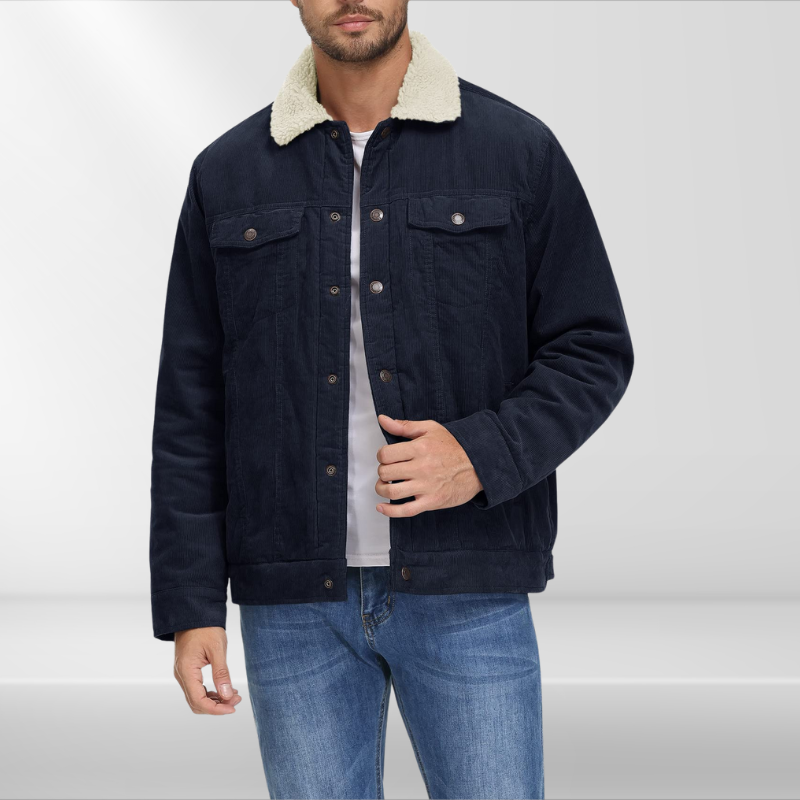 Duke | Fleecegefütterte Cordjacke für Männer