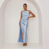 Adelise | Sleeveless Wedding Guest Dress Slim Fit | Maxi