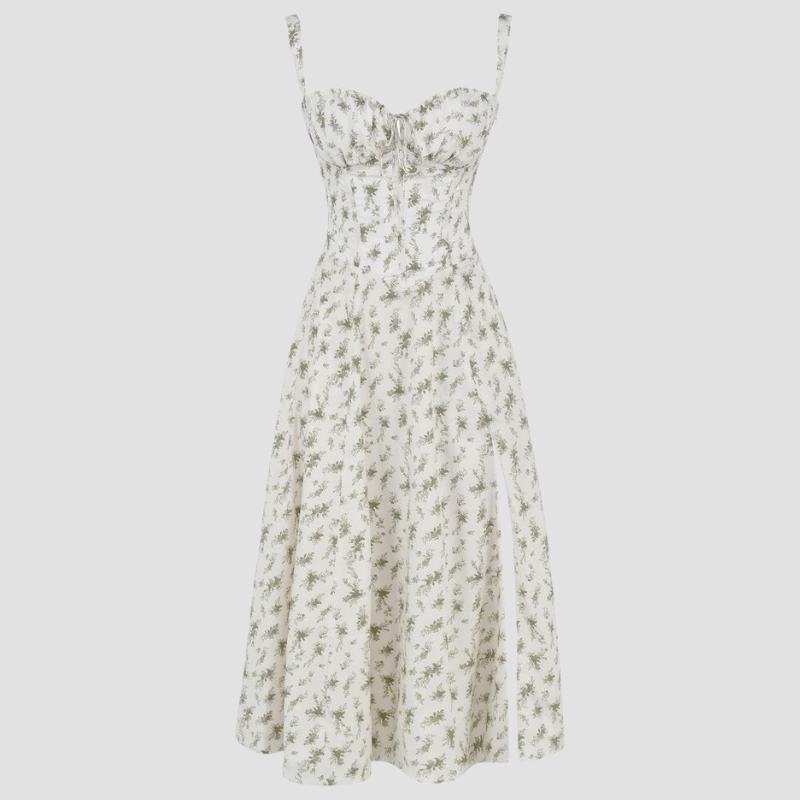 Amelie | Women's Corset Summer Dress | Midi