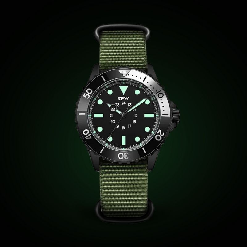 Tactical field watch for men | Diving style