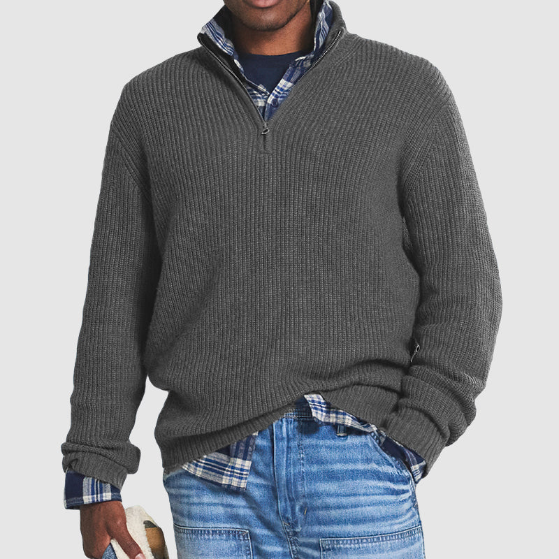 Herren Pullover mit Reissverschluss